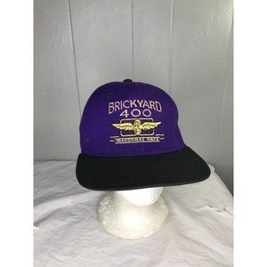 Brickyard 400 Inaugural Race Mens Snapback Hat Black DeLong 1994 Vintage OS
